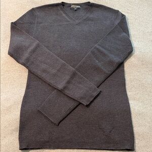 Emporio Armani Charcoal V-Neck Sweater